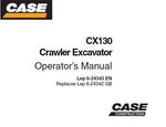 Discover the essential CASE CX130 Crawler Excavator Operator's Manual, designed to enhance your operational efficiency and safety. This comprehensive PDF guide provides detailed instructions, specifications, and maintenance tips tailored specifically for the CASE CX130 model, ensuring you get the most out of your equipment.