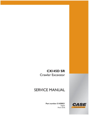  Unlock the full potential of your CASE CX145D SR Crawler Excavator with the comprehensive Service Manual (51458821) in PDF format. This essential guide provides detailed instructions, schematics, and troubleshooting tips to ensure optimal performance and maintenance of your equipment. With easy navigation and clear illustrations, you can quickly access the information you need to keep your excavator running smoothly and efficiently. Invest in this invaluable resource today and enhance the longevity and rel