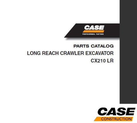 UNLOCK THE FULL POTENTIAL OF YOUR CASE CX210LR CRAWLER EXCAVATOR WITH OUR COMPREHENSIVE PARTS CATALOGUE MANUAL IN PDF FORMAT. 