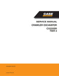 Unlock the full potential of your CASE CX225SR Crawler Excavator with the comprehensive Service Manual (84184367A) in PDF format. This essential guide provides detailed insights into maintenance, troubleshooting, and repair procedures, ensuring your equipment operates at peak performance. With easy navigation and clear illustrations, you can quickly find the information you need to keep your excavator running smoothly and efficiently. Invest in this invaluable resource today and enhance the longevity and 