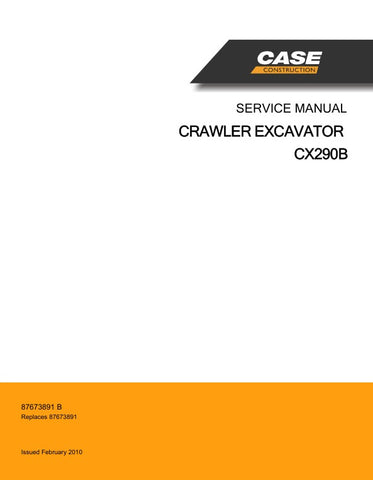 Unlock the full potential of your CASE CX290B Crawler Excavator with the comprehensive Service Manual (Part Number: 87673891 B) in PDF format. This essential guide provides detailed insights into maintenance, troubleshooting, and repair procedures, ensuring your equipment operates at peak performance. With easy navigation and clear illustrations, you can quickly find the information you need to keep your excavator running smoothly and efficiently. Invest in this invaluable resource today and enhance the lon
