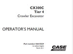 Discover the essential CASE CX300C Tier 4 Crawler Excavator Operators Manual, available in a convenient PDF format. This comprehensive guide is designed to enhance your operational efficiency and ensure you get the most out of your excavator. With detailed instructions and specifications, you can confidently navigate the features and capabilities of your machine.