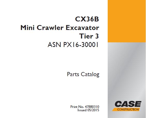 Discover the ultimate resource for maintaining your CASE CX36B Tier 3 Mini Crawler Excavator with our comprehensive Parts Catalog Manual. This PDF file is meticulously designed to provide you with detailed diagrams and part numbers, ensuring you have everything you need for efficient repairs and maintenance.