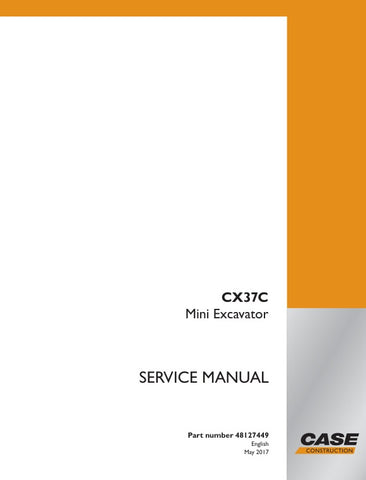Unlock the full potential of your CASE CX37C Mini Excavator with the comprehensive Service Manual (48127449) in PDF format. This essential guide provides detailed instructions, schematics, and troubleshooting tips to ensure your machine operates at peak performance. Whether you're a seasoned technician or a DIY enthusiast, this manual is your go-to resource for maintenance and repairs, helping you save time and money while extending the life of your equipment. Don't miss out on the opportunity to enhance 