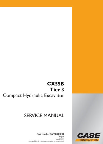 Unlock the full potential of your CASE CX55B Compact Hydraulic Excavator with the comprehensive Service Manual S5PS0014E01, available in a convenient PDF format. This essential guide provides detailed insights into maintenance, troubleshooting, and repair procedures, ensuring your equipment operates at peak performance. With easy navigation and clear illustrations, this manual is designed for both seasoned professionals and newcomers alike, making it an invaluable resource for maximizing your excavator's 