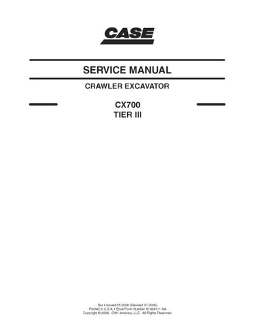 Inside this manual, you'll find essential information on troubleshooting, repair procedures, and maintenance schedules. Each section is meticulously organized, allowing you to quickly locate the information you need, saving you time and reducing downtime on the job site.