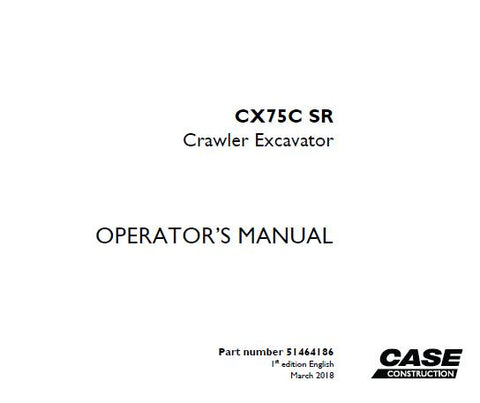 Enhance your operational efficiency with the CASE CX75C SR Crawler Excavator Operator’s Manual. This comprehensive PDF guide is designed to provide you with essential information on the features, functions, and maintenance of your excavator, ensuring you get the most out of your equipment.