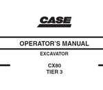 Discover the essential CASE CX80 Tier 3 Hydraulic Excavator Operators Manual, designed to enhance your operational efficiency and ensure optimal performance. This comprehensive PDF file serves as a vital resource for operators, providing detailed instructions and insights into the machine's features and functionalities.