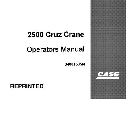 Discover the essential CASE DROTT 2500 CRUZ Crane Operator’s Manual, designed to enhance your operational efficiency and safety. This comprehensive PDF file serves as a vital resource for both novice and experienced crane operators, providing detailed instructions and guidelines tailored specifically for the CASE DROTT 2500 model.