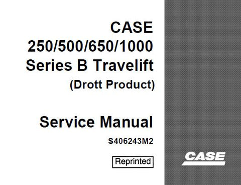 Unlock the full potential of your CASE DROTT 250 / 500 / 650 / 1000 SERIES B Travelift with our comprehensive Service Repair Manual in PDF format. This essential guide is designed to provide you with detailed instructions and insights, ensuring that you can maintain and repair your equipment with confidence and ease.
