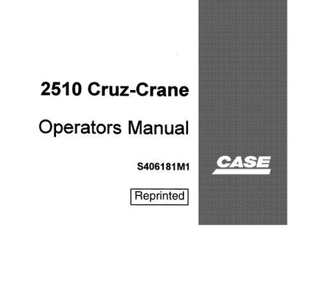 ENHANCE YOUR OPERATIONAL EFFICIENCY WITH THE CASE DROTT 2510 CRUZ CRANE OPERATOR’S MANUAL IN PDF FORMAT.