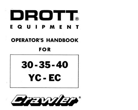 Discover the essential CASE DROTT Crawler Excavator Operator’s Manual, designed specifically for models 30YC, 35YC, 40YC, 30EC, 35EC, and 40EC. This comprehensive PDF file serves as your go-to resource for understanding the operation, maintenance, and safety protocols of your excavator, ensuring optimal performance and longevity.