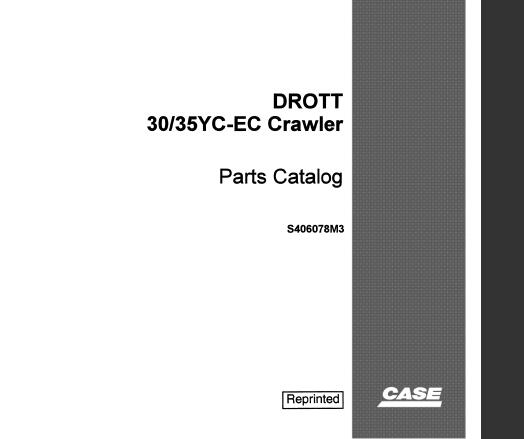 Discover the ultimate resource for your CASE DROTT 30 / 35 YC-EC crawler with our comprehensive Parts Catalog Manual, available in a convenient PDF format. This manual is meticulously designed to provide you with detailed diagrams and specifications, ensuring you have all the information you need for efficient maintenance and repairs.