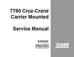 Introducing the CASE DROTT 7760 CRUZ – Crane Carrier Mounted Service Repair Manual, your essential guide for maintaining and repairing your equipment with confidence. This comprehensive PDF file is designed to provide you with detailed instructions, diagrams, and specifications, ensuring that you have all the information you need at your fingertips.
