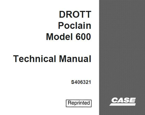 UNLOCK THE FULL POTENTIAL OF YOUR CASE DROTT POCLAIN 600 CRAWLER EXCAVATOR WITH OUR COMPREHENSIVE SERVICE REPAIR MANUAL, AVAILABLE FOR INSTANT PDF DOWNLOAD. 