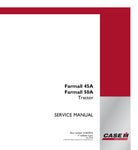 Unlock the full potential of your CASE FARMALL 45A and 50A tractors with the comprehensive Service Manual (51453914) in PDF format. This essential guide provides detailed instructions, diagrams, and troubleshooting tips to ensure your equipment runs smoothly and efficiently. Whether you're a seasoned mechanic or a DIY enthusiast, this manual is your go-to resource for maintenance and repairs, helping you save time and money while keeping your tractors in peak condition. Don't miss out on the opportunity to 