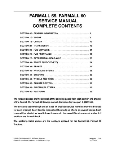  Unlock the full potential of your CASE Farmall 55 and 60 tractors with the comprehensive Service Manual (PDF file 84257447). This essential guide provides detailed instructions, diagrams, and troubleshooting tips to ensure your equipment runs smoothly and efficiently. Whether you're a seasoned mechanic or a DIY enthusiast, this manual is designed to help you maintain and repair your tractor with confidence, saving you time and money on costly repairs. Don't miss out on the opportunity to enhance your tract