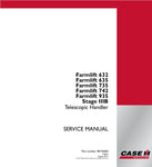 Enhance your operational efficiency with the CASE FARMLIFT 632, 635, 735, 742, and 935 (Stage IIIB) Telescopic Handler Service Manual (PDF File). This comprehensive guide provides essential insights and detailed instructions for maintaining and servicing your telescopic handler, ensuring optimal performance and longevity. With easy navigation and clear diagrams, you can quickly troubleshoot issues and perform necessary repairs, saving you time and reducing downtime. Invest in this invaluable resource to 