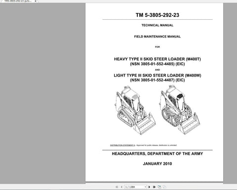 Unlock the full potential of your CASE Heavy Light Type II Skid Steer Loader with the M400T and M400W Technical Manual (PDF file). This comprehensive guide is designed to provide