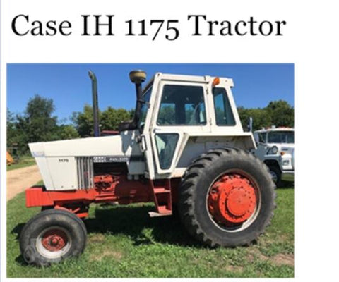 UNLOCK THE FULL POTENTIAL OF YOUR CASE IH 1175 TRACTOR WITH OUR COMPREHENSIVE OPERATOR’S MANUAL IN PDF FORMAT. 