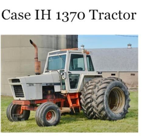 UNLOCK THE FULL POTENTIAL OF YOUR CASE IH 1370 TRACTOR WITH OUR COMPREHENSIVE OPERATOR’S MANUAL IN PDF FORMAT.