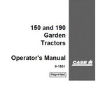 DISCOVER THE ULTIMATE RESOURCE FOR YOUR CASE IH 150 AND 190 GARDEN TRACTORS WITH OUR COMPREHENSIVE OPERATOR’S MANUAL IN PDF FORMAT. THIS ESSENTIAL GUIDE IS DESIGNED TO ENHANCE YOUR UNDERSTANDING OF YOUR TRACTOR'S FEATURES, ENSURING YOU GET THE MOST OUT OF YOUR INVESTMENT.

INSIDE, YOU'LL FIND DETAILED INSTRUCTIONS ON OPERATION, MAINTENANCE, AND TROUBLESHOOTING, EMPOWERING YOU TO KEEP YOUR GARDEN TRACTOR RUNNING SMOOTHLY. WITH CLEAR DIAGRAMS AND STEP-BY-STEP GUIDANCE, THIS MANUAL IS PERFECT FOR BOTH SEASONED