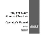 UNLOCK THE FULL POTENTIAL OF YOUR CASE IH 220, 222, AND 442 COMPACT TRACTORS WITH OUR COMPREHENSIVE OPERATOR’S MANUAL IN PDF FORMAT. 