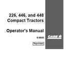 ENHANCE YOUR PRODUCTIVITY WITH THE CASE IH 226, 446, AND 448 COMPACT TRACTOR OPERATOR’S MANUAL, NOW AVAILABLE AS A CONVENIENT PDF FILE. 