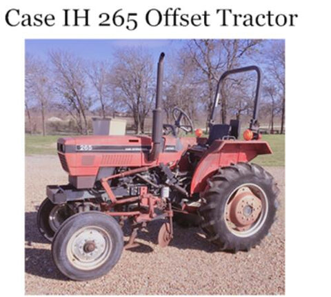 ENHANCE YOUR FARMING EFFICIENCY WITH THE CASE IH 265 OFFSET TRACTOR OPERATOR’S MANUAL, NOW AVAILABLE AS A CONVENIENT PDF FILE.