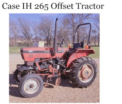 ENHANCE YOUR FARMING EFFICIENCY WITH THE CASE IH 265 OFFSET TRACTOR OPERATOR’S MANUAL, NOW AVAILABLE AS A CONVENIENT PDF FILE.