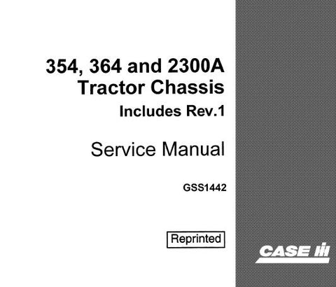 UNLOCK THE FULL POTENTIAL OF YOUR CASE IH 354, 364, AND 2300A TRACTORS WITH OUR COMPREHENSIVE SERVICE REPAIR MANUAL IN PDF FORMAT. 