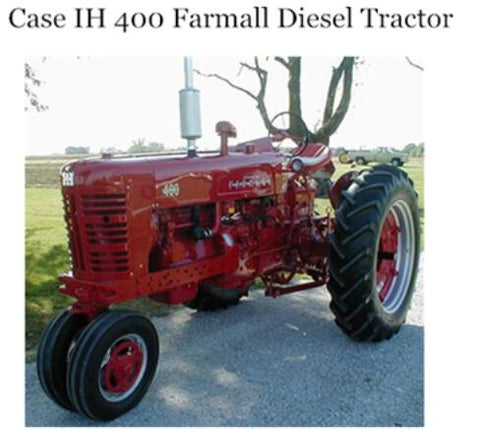 UNLOCK THE FULL POTENTIAL OF YOUR CASE IH 400 FARMALL DIESEL TRACTOR WITH OUR COMPREHENSIVE OPERATOR’S MANUAL IN PDF FORMAT. 