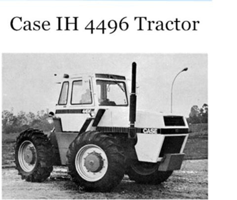 ENHANCE YOUR FARMING EFFICIENCY WITH THE CASE IH 4496 TRACTOR OPERATOR’S MANUAL, NOW AVAILABLE AS A CONVENIENT PDF FILE. 