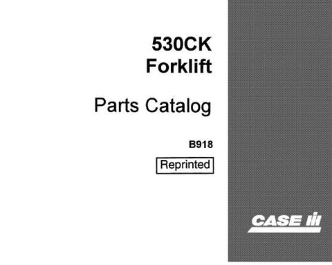 UNLOCK THE FULL POTENTIAL OF YOUR CASE IH 530CK FORKLIFT WITH OUR COMPREHENSIVE PARTS CATALOGUE MANUAL IN PDF FORMAT. 