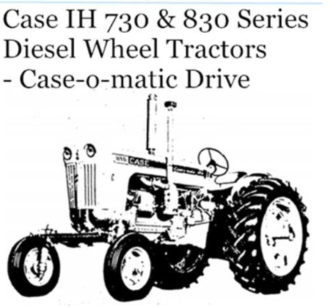 DISCOVER THE ESSENTIAL CASE IH 730 & 830 SERIES DIESEL WHEEL TRACTORS OPERATOR’S MANUAL, NOW AVAILABLE IN A CONVENIENT PDF FORMAT.