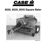 ENHANCE YOUR BALING EFFICIENCY WITH THE CASE IH 8520, 8530, AND 8545 SQUARE BALER OPERATOR’S MANUAL, NOW AVAILABLE AS A CONVENIENT PDF FILE.