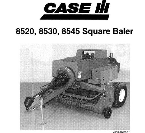 ENHANCE YOUR BALING EFFICIENCY WITH THE CASE IH 8520, 8530, AND 8545 SQUARE BALER OPERATOR’S MANUAL, NOW AVAILABLE AS A CONVENIENT PDF FILE.