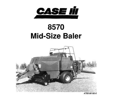 ENHANCE YOUR BALING EFFICIENCY WITH THE CASE IH 8570 MID-SIZE BALER OPERATOR’S MANUAL, AVAILABLE IN A CONVENIENT PDF FORMAT. 