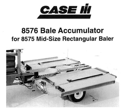 ENHANCE YOUR BALING EFFICIENCY WITH THE CASE IH 8576 BALE ACCUMULATOR, SPECIFICALLY DESIGNED FOR THE 8575 MID-SIZE RECTANGULAR BALER.