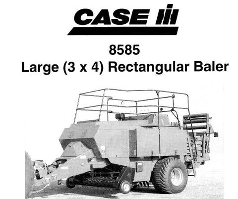 ENHANCE YOUR BALING EFFICIENCY WITH THE CASE IH 8585 LAGE (3 X 4) RECTANGULAR BALER OPERATOR’S MANUAL, NOW AVAILABLE AS A CONVENIENT PDF FILE. 