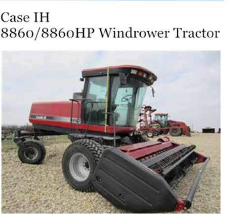 ENHANCE YOUR OPERATIONAL EFFICIENCY WITH THE CASE IH 8860 8860HP WINDROWER TRACTOR OPERATOR’S MANUAL, AVAILABLE IN A CONVENIENT PDF FORMAT.