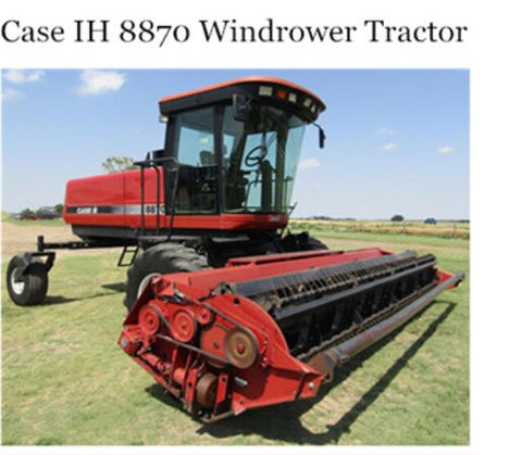 ENHANCE YOUR OPERATIONAL EFFICIENCY WITH THE CASE IH 8870 WINDROWER TRACTOR OPERATOR’S MANUAL, NOW AVAILABLE AS A CONVENIENT PDF FILE.