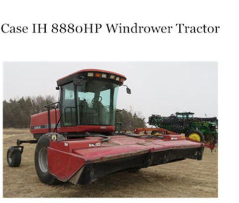 ENHANCE YOUR OPERATIONAL EFFICIENCY WITH THE CASE IH 8880HP WINDROWER TRACTOR OPERATOR’S MANUAL, NOW AVAILABLE AS A CONVENIENT PDF FILE. 