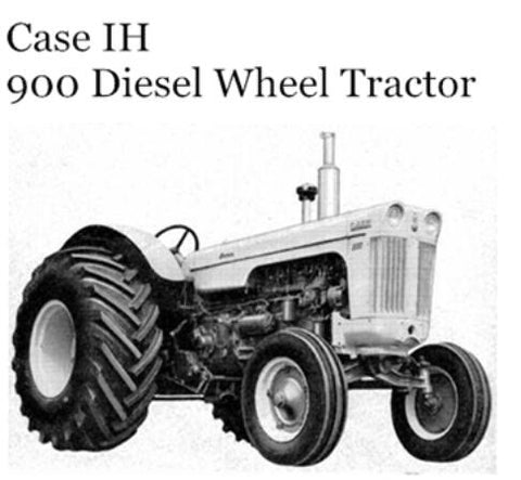 UNLOCK THE FULL POTENTIAL OF YOUR CASE IH 900 DIESEL WHEEL TRACTOR WITH OUR COMPREHENSIVE OPERATOR’S MANUAL IN PDF FORMAT. 