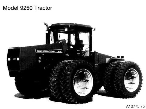 UNLOCK THE FULL POTENTIAL OF YOUR CASE IH 9250 TRACTOR WITH OUR COMPREHENSIVE OPERATOR’S MANUAL IN PDF FORMAT.