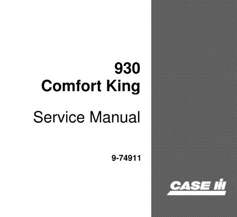 UNLOCK THE FULL POTENTIAL OF YOUR CASE IH 930 COMFORT KING TRACTOR WITH OUR COMPREHENSIVE SERVICE REPAIR MANUAL IN PDF FORMAT.
