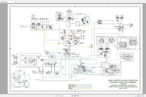 Enhance your operational efficiency with the CASE IH AXIAL-FLOW 5130, 6130, and 7130 Combines Hydraulic Schematic Manual (47506386). This comprehensive PDF file provides