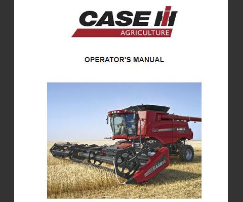 ENHANCE YOUR OPERATIONAL EFFICIENCY WITH THE CASE IH AXIAL-FLOW 7230, 8230, AND 8230 COMBINES OPERATOR’S MANUAL IN PDF FORMAT. 