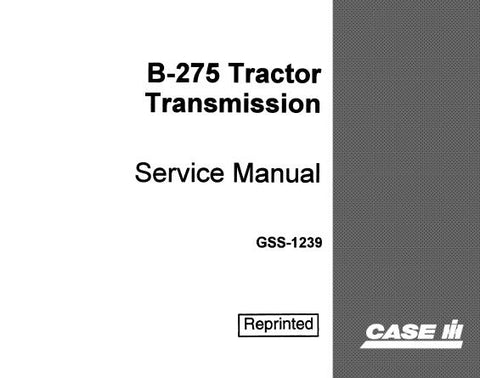 UNLOCK THE FULL POTENTIAL OF YOUR CASE IH B-275 TRACTOR WITH OUR COMPREHENSIVE TRANSMISSION SERVICE REPAIR MANUAL IN PDF FORMAT. 