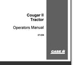 UNLOCK THE FULL POTENTIAL OF YOUR CASE IH COUGAR II TRACTOR WITH OUR COMPREHENSIVE OPERATOR’S MANUAL IN PDF FORMAT.